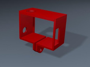 gopro bacpac-Rahmen Kamera e frame 3 gopro-fra fram mount 3d print model - Mito3D
