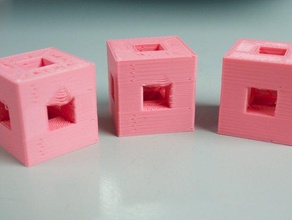 skeinforge pont d'étalonnage cube d'autres calibrer 3d print model - Mito3D