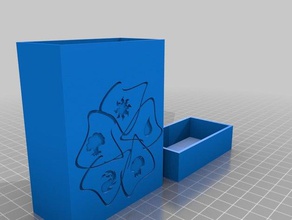 magic gathering deck holder - Symbole 3d-drucken box Magie sammeln mtg 3d print model - Mito3D