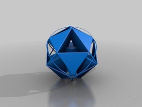 hypercube math art 3d 7 dragon geometric geometry hyper hyperbolic model space toy 3d print model - Mito3D