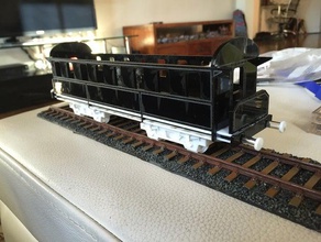 personenwagon 1 48 vehicles 28mm lasercut model train wwii 3d print model - Mito3D
