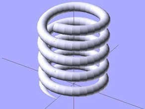 parameterized screw thread andor spring other openscad parametric useful 3d print model - Mito3D