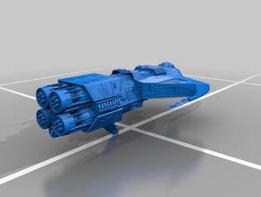Binnenschiffer Typ Frachtschiff Fahrzeuge star trek 3d print model - Mito3D