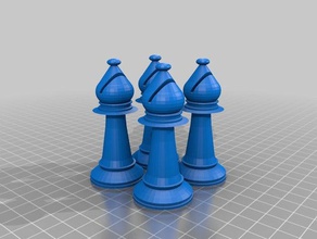 chess bishops 4 3d printing 3d print model - Mito3D
