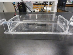 diy midi gelbox biología cuadro el gel la electroforesis en igem 3d print model - Mito3D