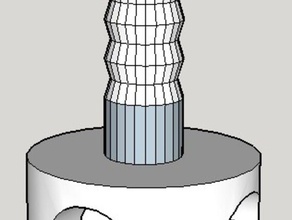 sacco a vuoto tubo di collegamento macchine utensili i collegamenti del flessibile 3d print model - Mito3D