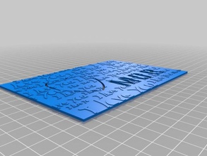 mor 3d personnalisé valentines carte art 3d print model - Mito3D