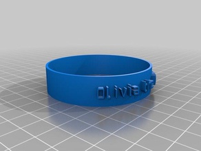 oliviamyers simple bracelet art personnalisé 3d print model - Mito3D