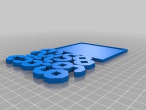 mon personnalisés à 10 chiffres de puzzle puzzles personnalisé 3d print model - Mito3D
