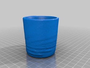 copo pequeno de digitalização scans e réplicas taça makerbotdigitizer scan 3d print model - Mito3D