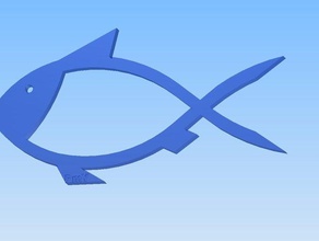 du poisson les signes et logos 3d print model - Mito3D