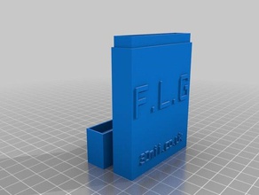 flg cartão de caso personalizador sistemas office personalizado 3d print model - Mito3D