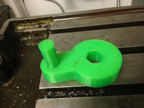 fraisage vice poignée de vitesse les machines-outils manivelle la main mill machine le 3d print model - Mito3D