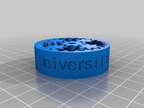 my customized emmet's gear bearing text mechanical toys 3d print model - Mito3D