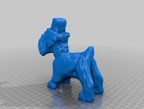 cão cartola scans e réplicas makerbotdigitizer scan 3d print model - Mito3D
