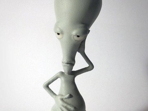 alien figurina sculture american dad roger solidoodle giocattolo 3d print model - Mito3D