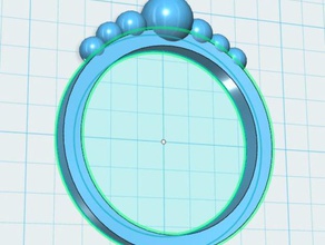 ring rings jewelry sphere 3d print model - Mito3D