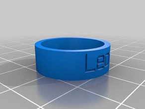 leon ring rings customized 3d print model - Mito3D