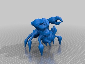 123d creature thundercrab Skulpturen app autodesk Charakter ipad 3d print model - Mito3D
