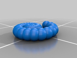 özelleştirilmiş logaritmik spiral benim matematik sanatı 3d print model - Mito3D