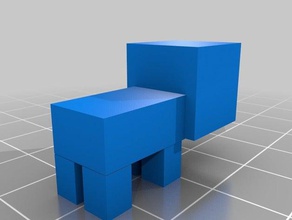 minecraft pig 3d printing 3d print model - Mito3D