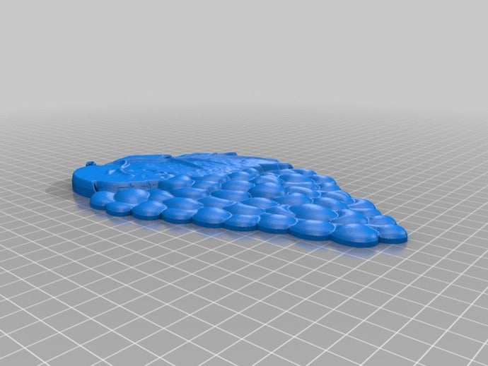 demet küçük sol üzüm 3d baskı sanat alanında model ahşap 3D print model - Mito3D