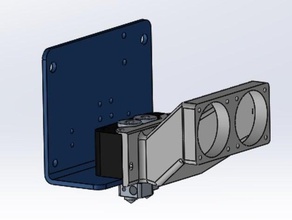 double extrudeur externe bowden extrudeuse ord bot hadron Imprimante 3d accessoires 3d print model - Mito3D