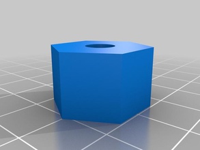 hexagon calibration block 3d printing tests experiment 3d print model - Mito3D