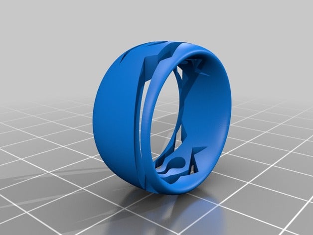 Blitz-ring Ringe 3D print model - Mito3D