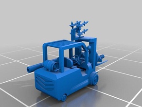 weaponized forklift vehicles 3d print model - Mito3D