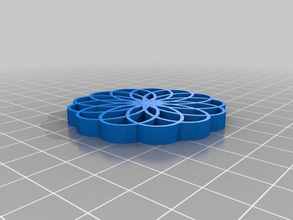 my customized rose pattern math art 3d print model - Mito3D