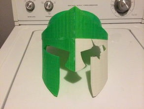 300 helmet spartan sparty msu costume 3d print model - Mito3D