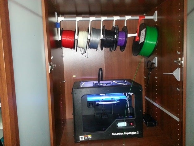 cintre filament titulaire de chaque taille 3d l'imprimante pièces placard support bobine réplicateur remplacement 3D print model - Mito3D