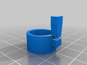assertiva anello La stampa 3d band punto esclamativo gioielli tipo 3d print model - Mito3D