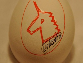 unicorn logo hand-sketch variant other egg-bot eggbot 3d print model - Mito3D
