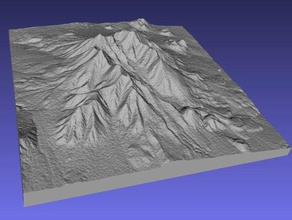 san francisco peaks de l'apprentissage la géodésie tout en relief topographique topographie 3d print model - Mito3D