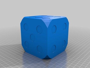 rigged 6 dice customized 3d print model - Mito3D