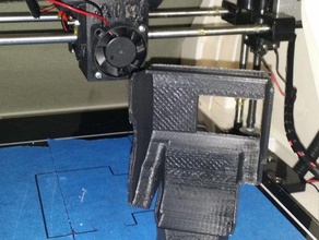 robo 3d r1 de la cubierta del ventilador Impresora las piezas 40mm conducto robo3d en r 3d print model - Mito3D