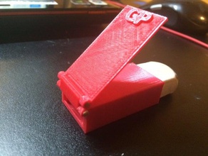 silgi düz kenar tutucu hat okul 3d print model - Mito3D