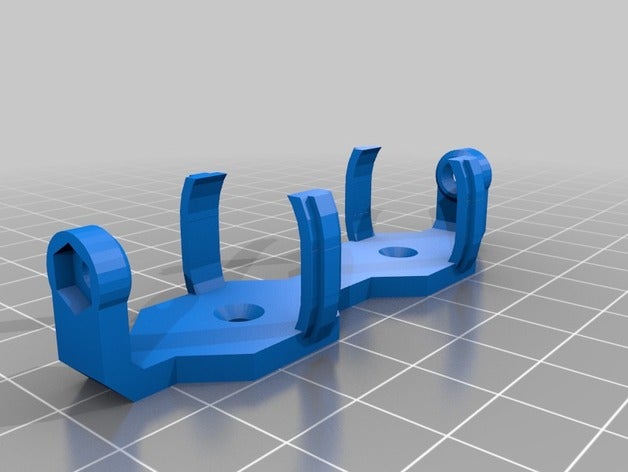 66mm 18650 hiç bir kanal klip elektronik özelleştirilmiş 3D print model - Mito3D