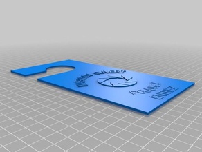 özelleştirilmiş kapı askı benim işaretler ve logolar 3d print model - Mito3D