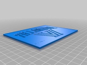 villanova de impressão Arte 2d personalizado 3d print model - Mito3D