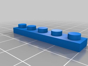 fino 1x5 juguetes de construcción personalizado 3d print model - Mito3D
