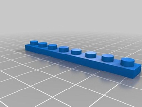 fino 1x8 brinquedos de construção personalizado 3d print model - Mito3D