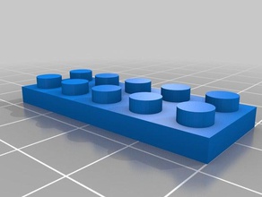 fino 2x5 brinquedos de construção personalizado 3d print model - Mito3D