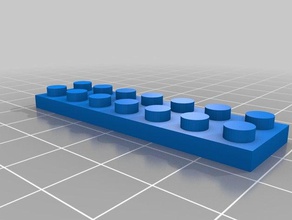 fino 2x7 brinquedos de construção personalizado 3d print model - Mito3D
