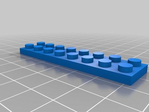fino 2x8 brinquedos de construção personalizado 3d print model - Mito3D