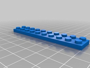 fino 2x10 brinquedos de construção personalizado 3d print model - Mito3D