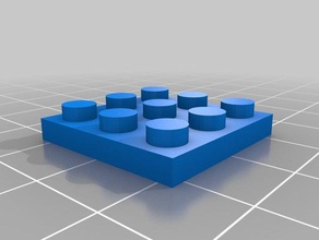 fino 3x3 jouets de construction personnalisé 3d print model - Mito3D