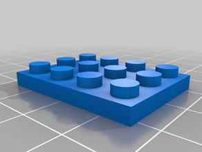 fino 3x4 brinquedos de construção personalizado 3d print model - Mito3D